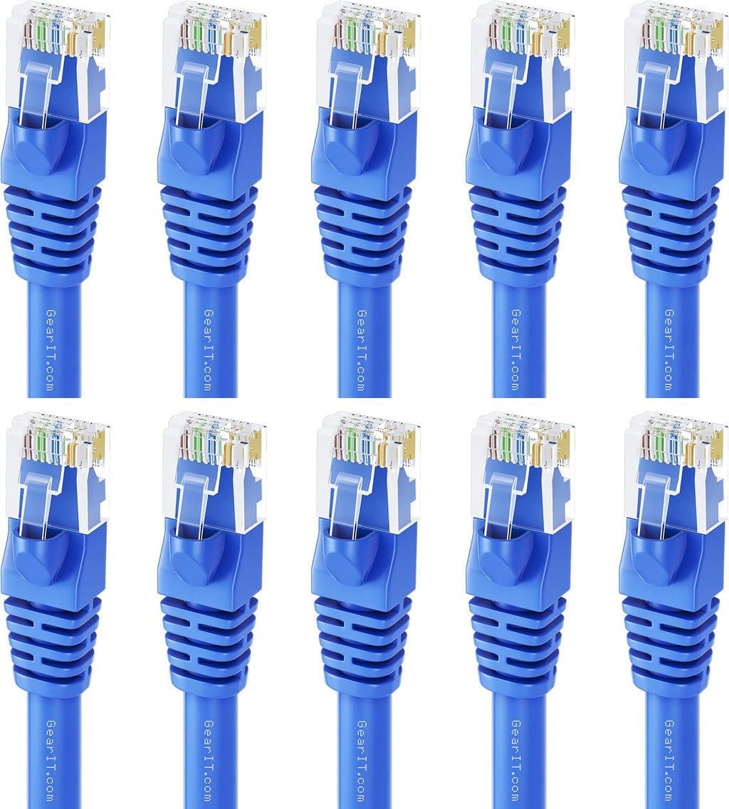 Cat 6 Ethernet Cable 5 ft 24-Pack Blue J474