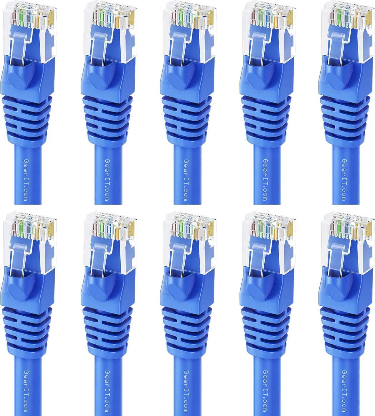 Cat 6 Ethernet Cable 5 ft 24-Pack Blue J474