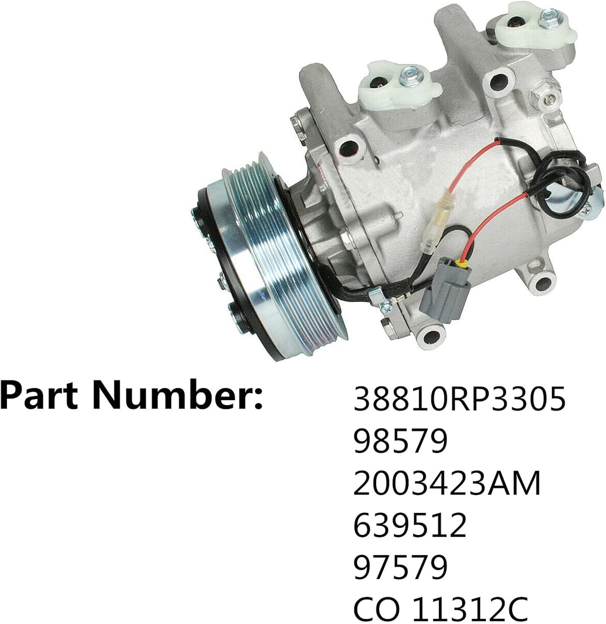 A/C Compressor for Honda Fit 1.5L L4 CO 11312C V99666
