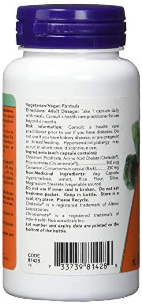 500 mcg Chromium 90 Veg Capsules M250