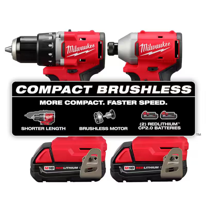 18V Brushless Cordless Compact Drill/Impact Combo Kit with 7-1/4 in. Circular Saw Q10370