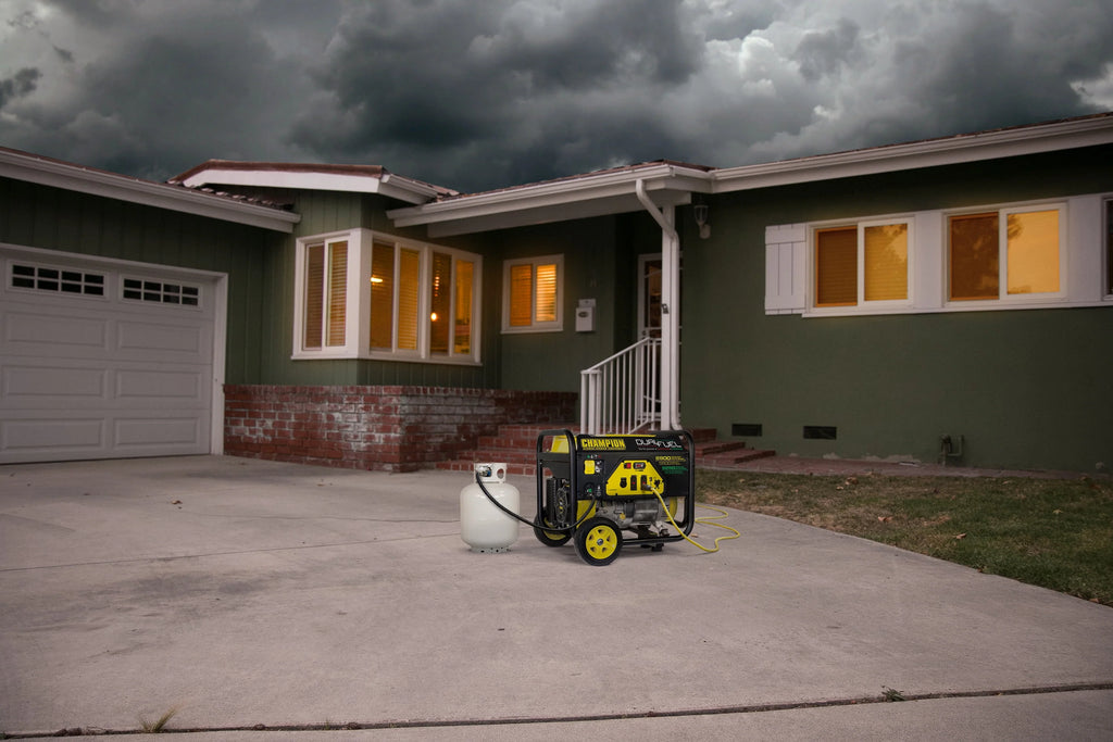 5500 Watt Dual Fuel Portable Generator with Wheel Kit N399039