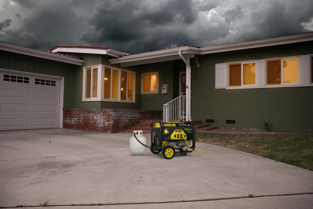5500 Watt Dual Fuel Portable Generator with Wheel Kit N399039