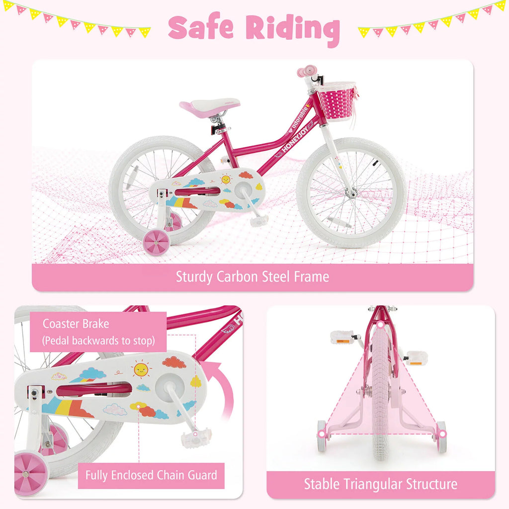 18'' Kids Bike with Training Wheels A157242