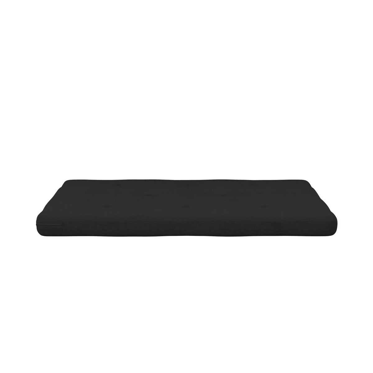 6-Inch Full Black Linen Futon Mattress O75352