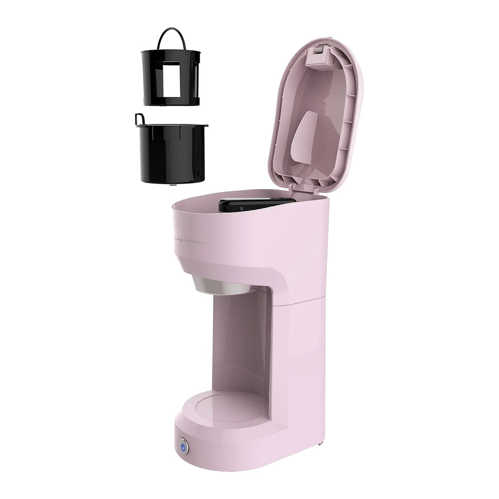 Pink Retro 1-Cup Coffee Maker T7408