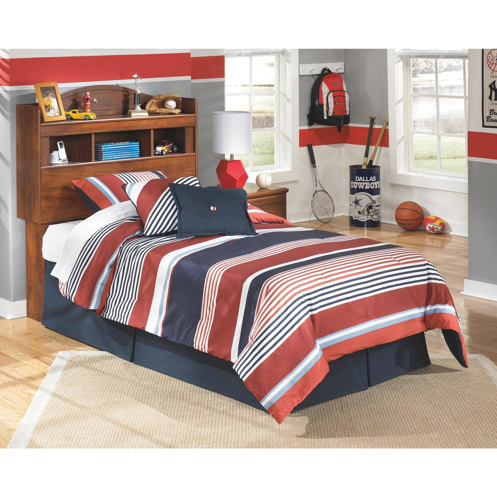 Twin Bookcase Headboard Brown Z5344