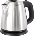 Cordless Compact Electric Kettle in Brushed Stainless Steel, 1-Liter, Silver Q205