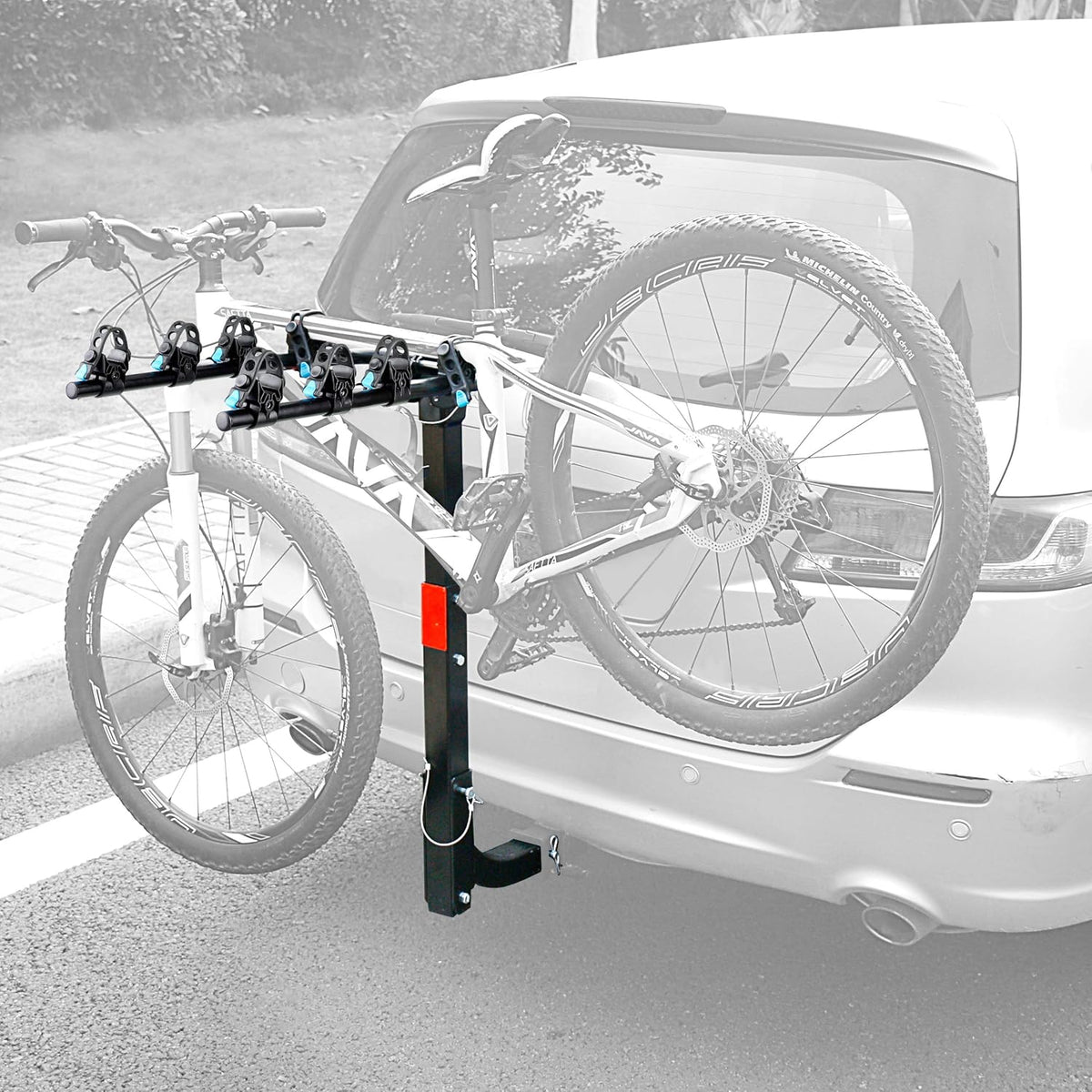 Hitch Mounted 2 Bike Rack Bicycle Carrier Foldable Rack Y291