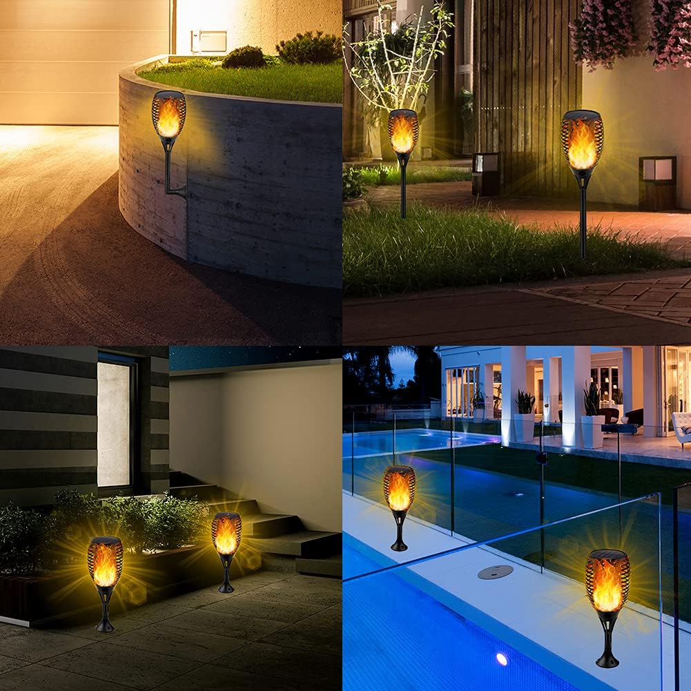 6 Pack Waterproof Solar Torch Lights Q89926