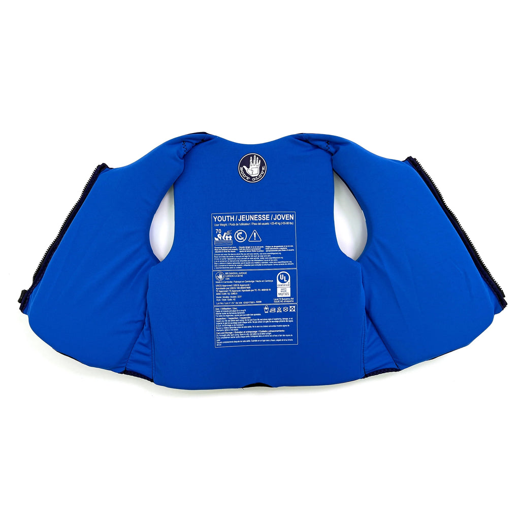 Youth Life Jacket Vest 55-88 lbs. Blue A3184