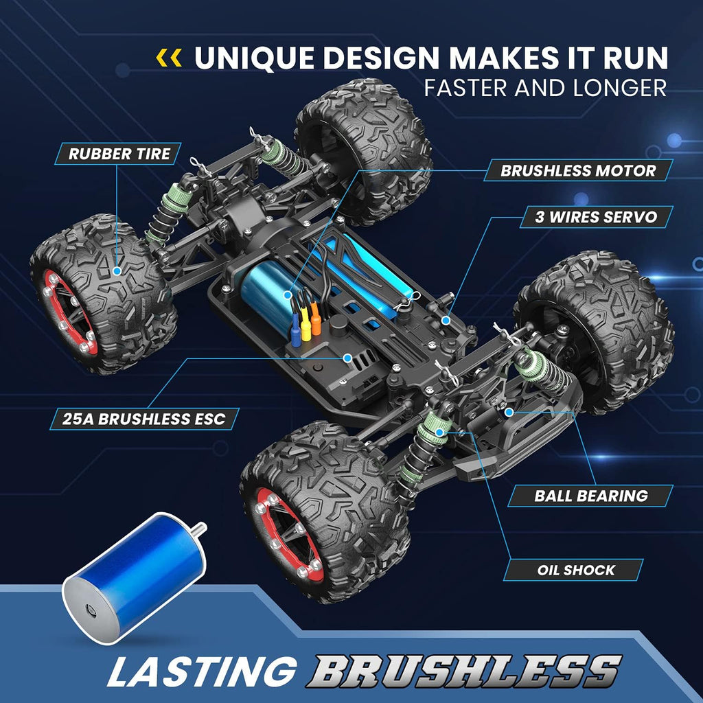 Brushless 4WD 1:18 Scale RC Monster Truck A8452