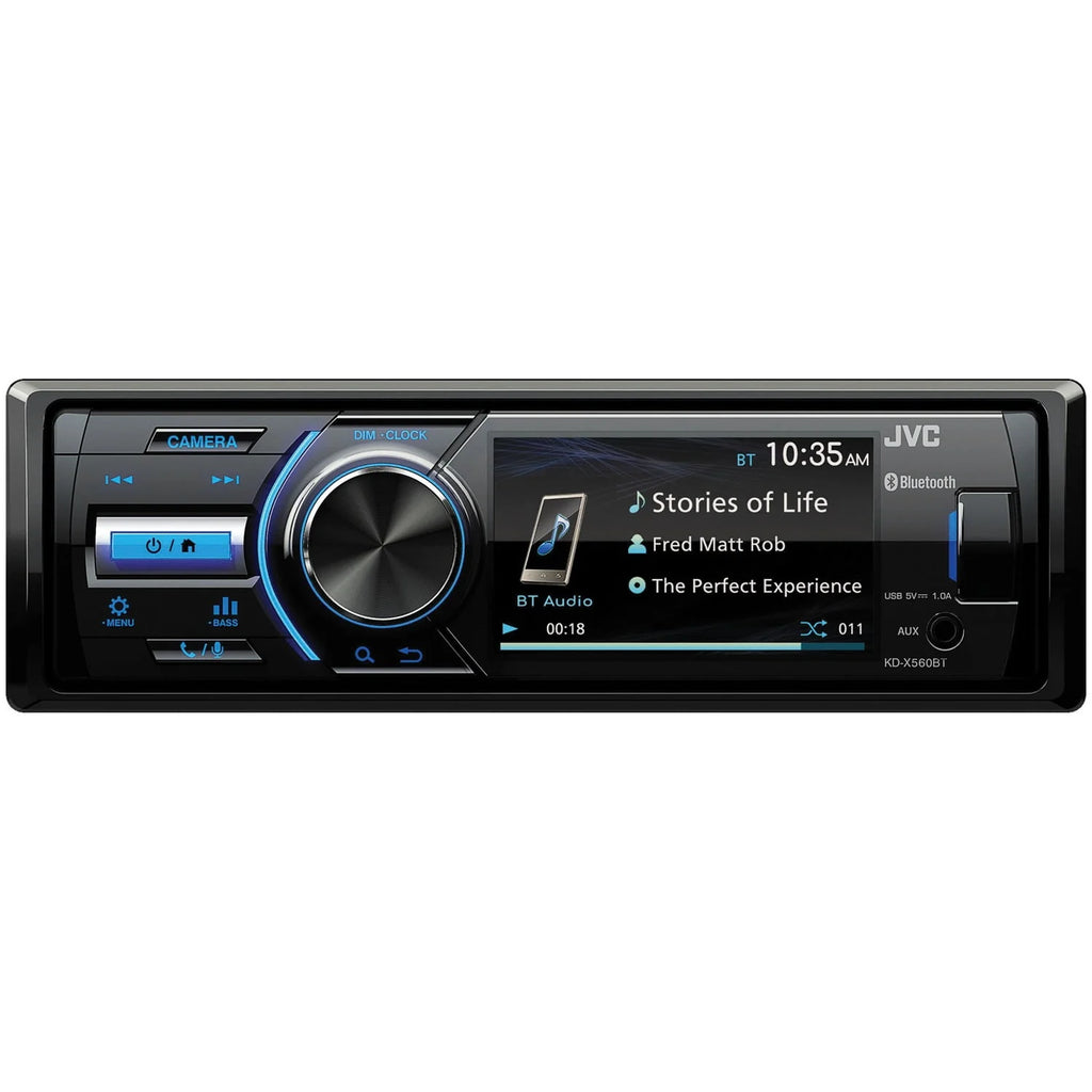 Single-DIN In-Dash AM/FM/CD Receiver with Bluetooth Z874