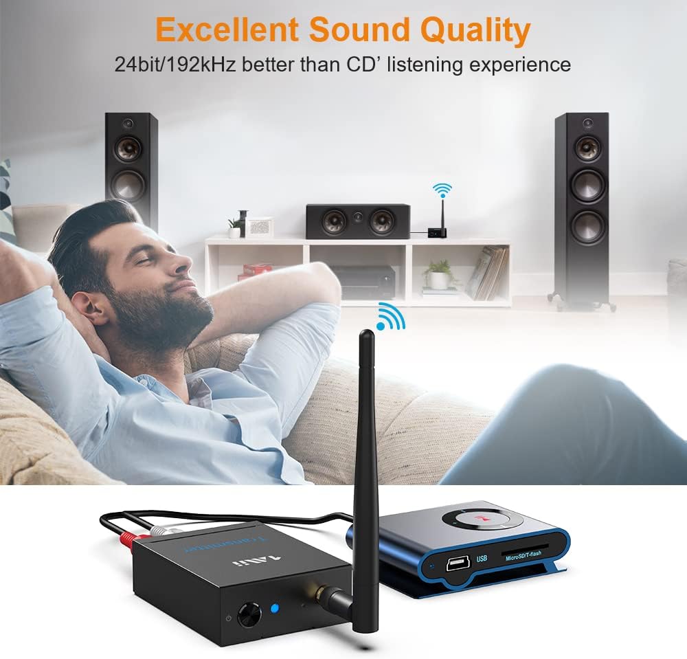 2.4GHz Wireless Audio Transmitter and Receiver T310670