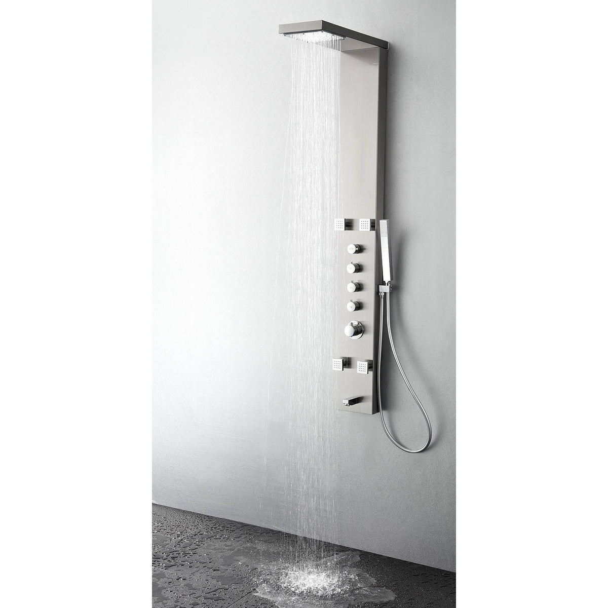 Stainless Steel Thermostatic Shower Massage Panel D9434