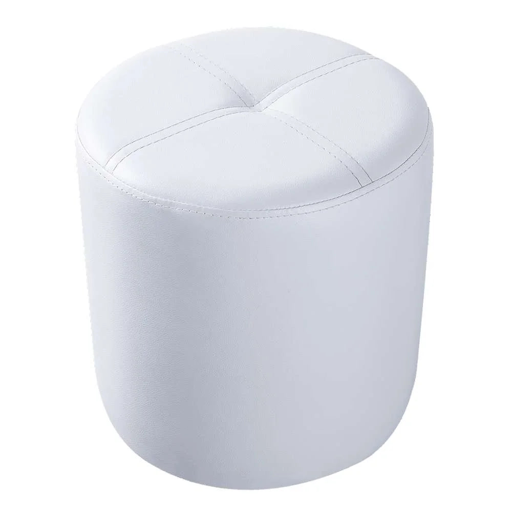 Round Vinyl Ottoman Stool M50102