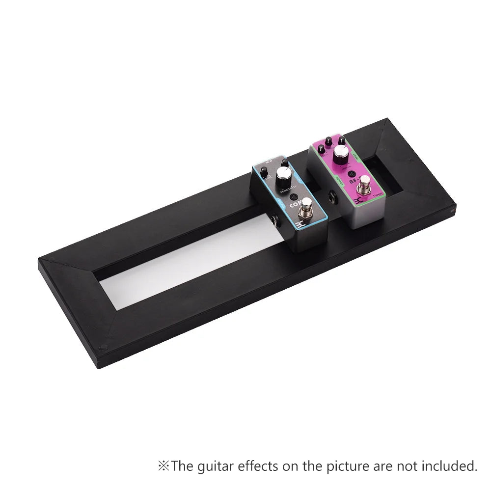 Guitar Effect Pedal Board Holder with Fastening Tapes Cable Tie Patch O456594
