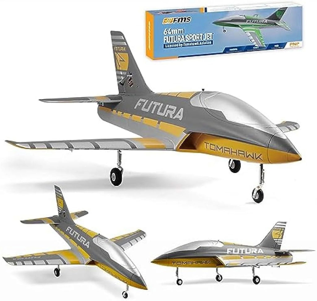 Yellow 64MM EDF 6 Channel RC Sport Jet N88094
