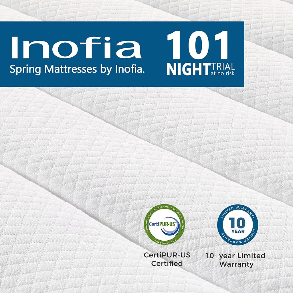 10 inch Hybrid Twin Size Memory Foam Mattress N2708
