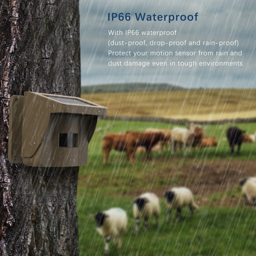 Solar Driveway Alarm Wireless Weatherproof Long Range Motion Sensor Alarm S881