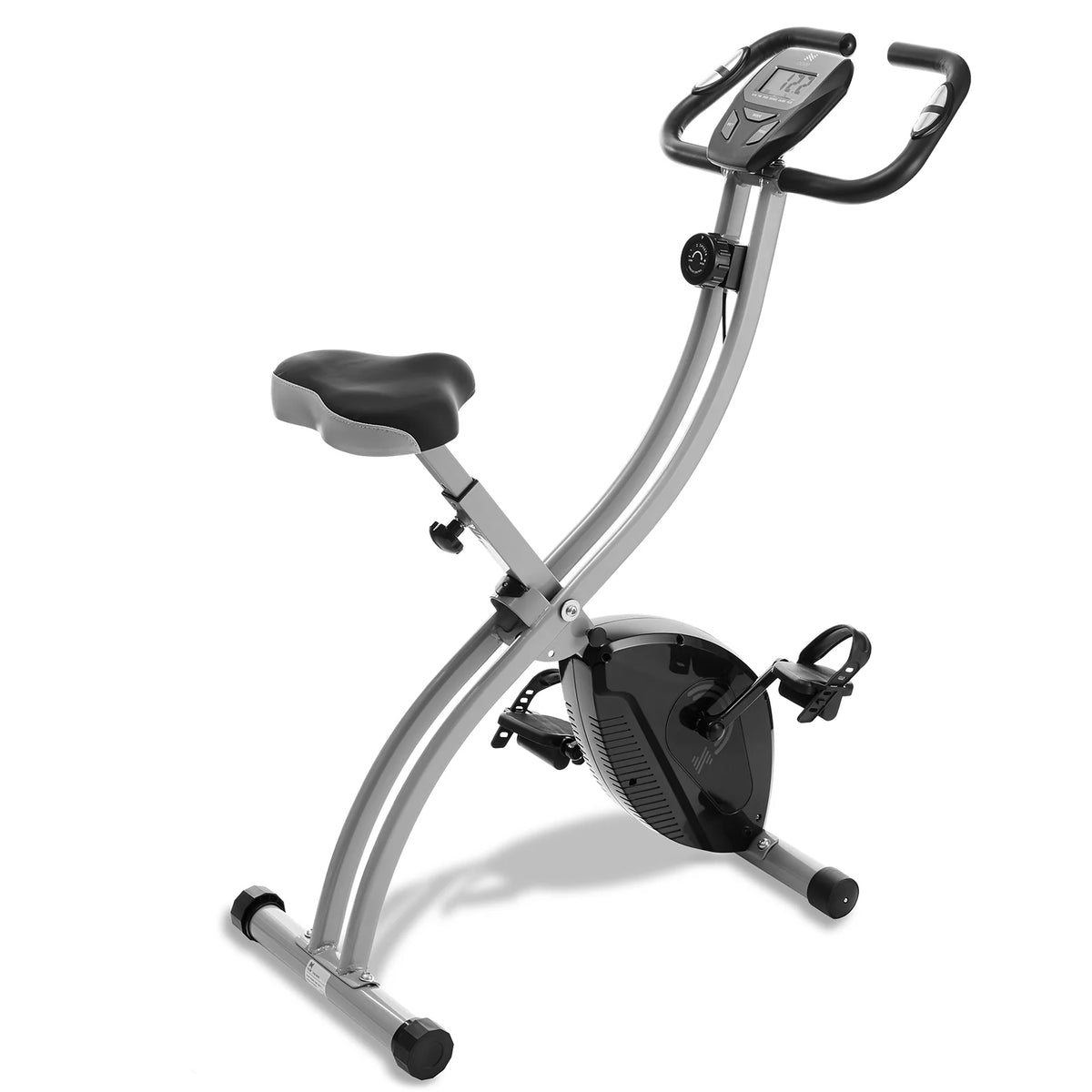 Folding Upright Stationary Exercise Bike with Magnetic Resistance S411609