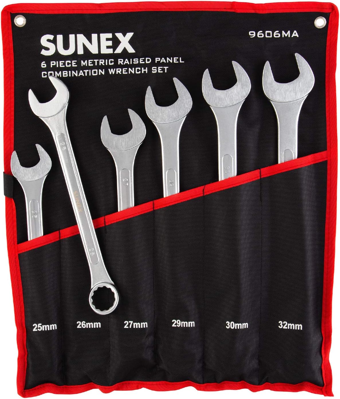6 Piece Raised Panel Combination Wrench Set CRV N497