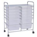 12 Storage Drawer Organizer Rolling Cart F9692