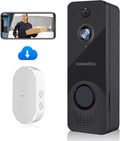 Wireless Video Doorbell Camera with Chime, 1080P HD Motion Detector, 2-Way Audio, Night Vision, Battery Powered E938
