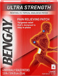 Ultra Strength Pain Relieving Patches Large Size 4 Each Pack of 5 R5672