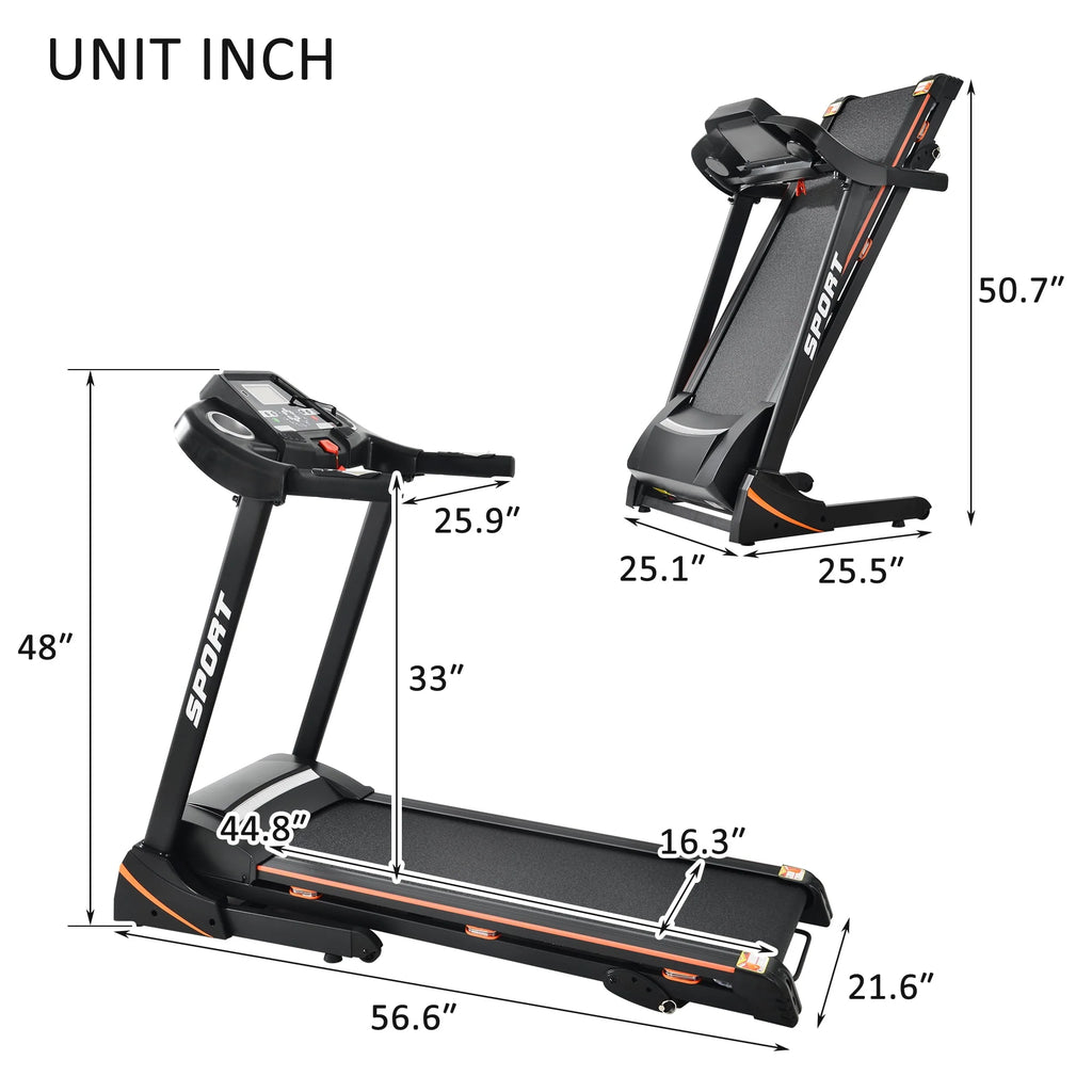 Folding Electric Treadmill with Incline S65892