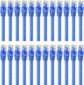 Cat 6 Ethernet Cable 5 ft 24-Pack Blue J474