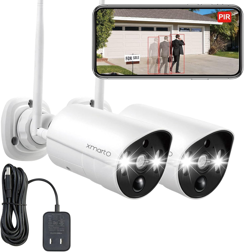 2K HD Wireless Security Camera System with Color Night Vision R50681