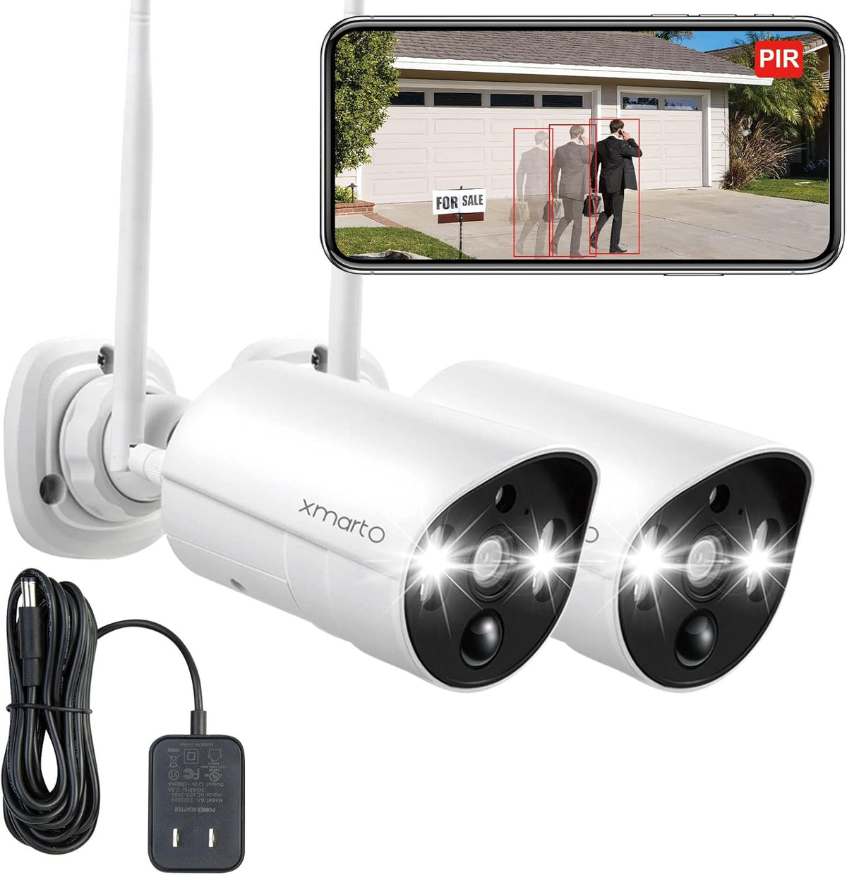2K HD Wireless Security Camera System with Color Night Vision R50681