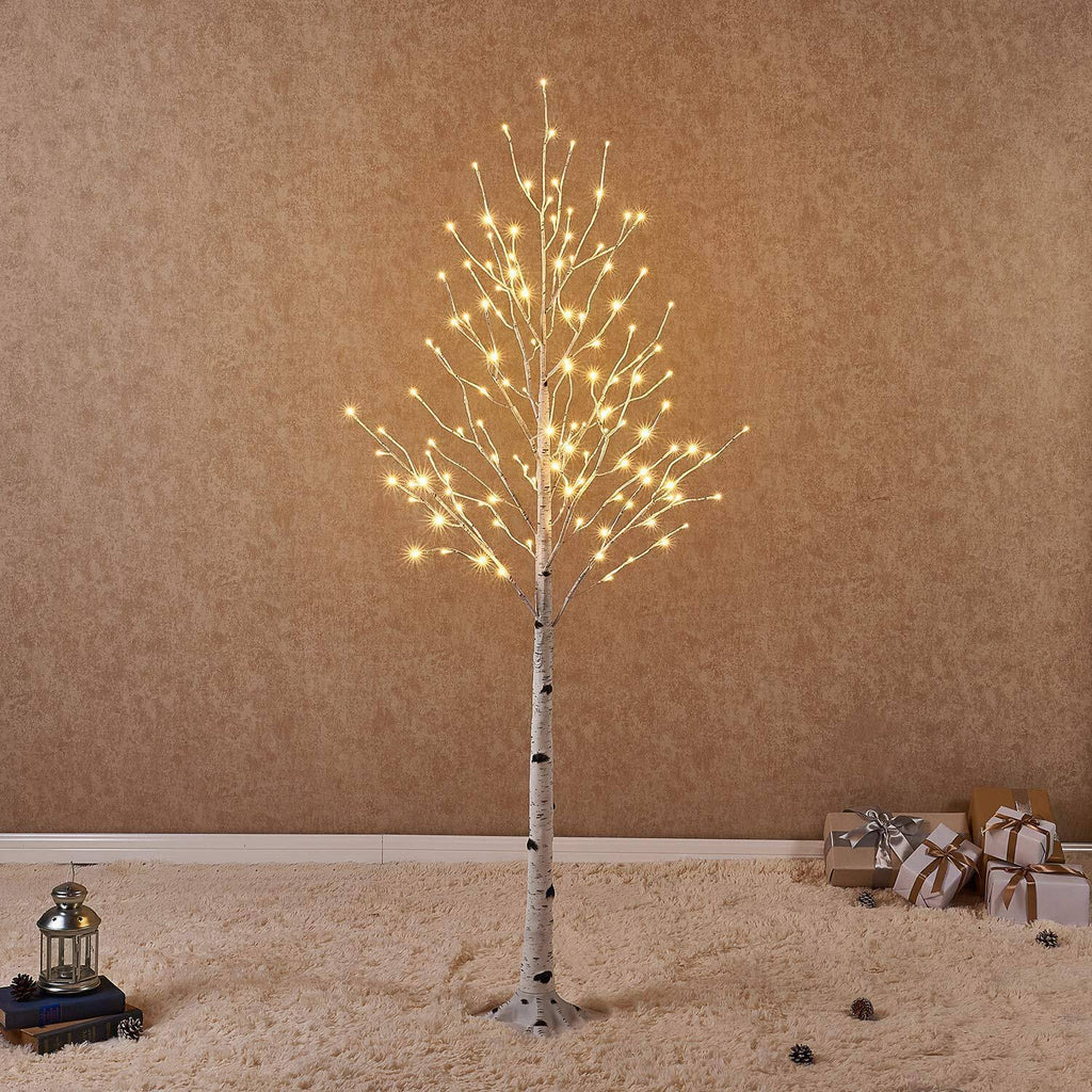 Lighted White Birch Tree 6ft I98537