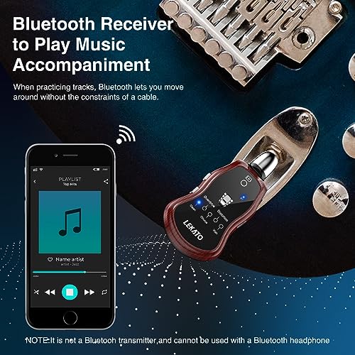 Guitar Headphone Amp for Electric Guitar and Bass with 5 Effects O8183