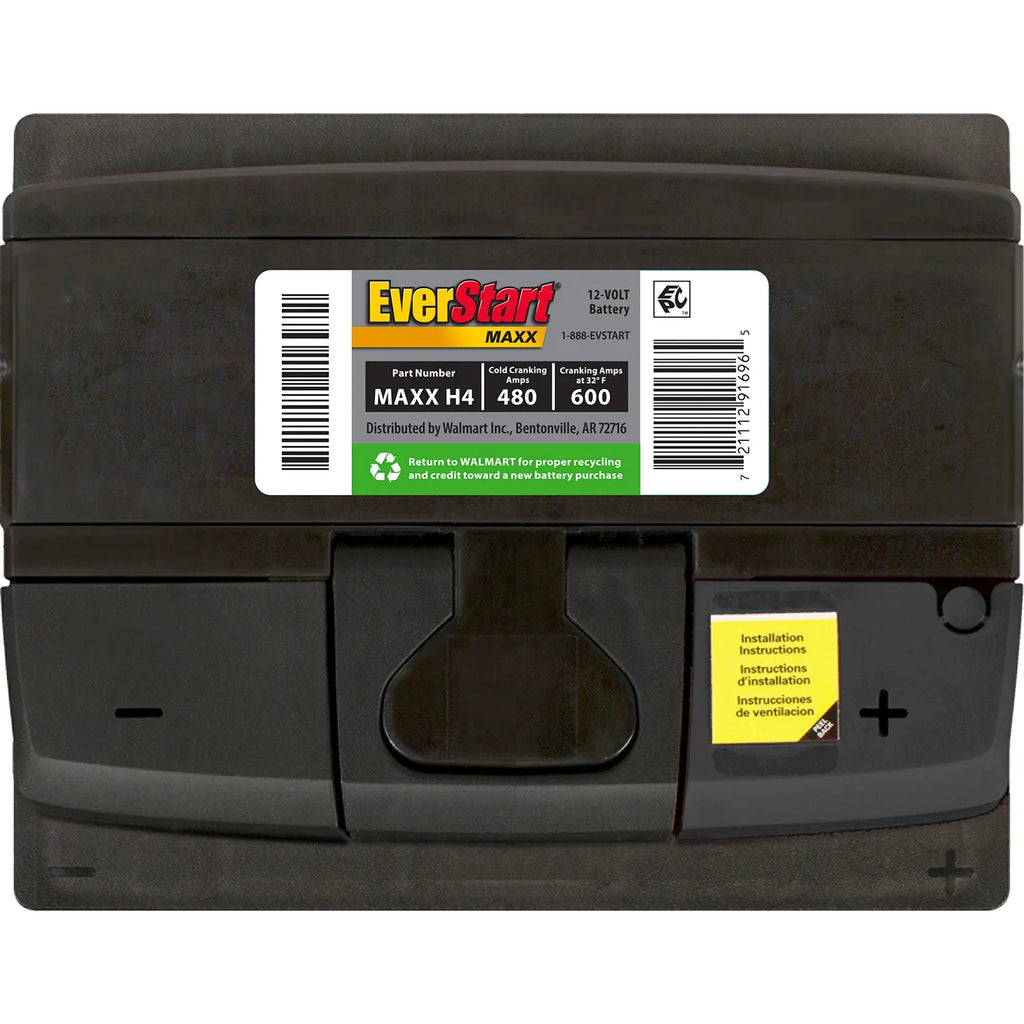 Lead Acid Automotive Battery Group Size H4 12 Volt 480 CCA O901322