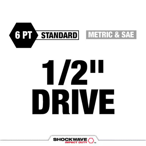 1/2 in. Drive Metric and SAE Impact Socket Set (27-Piece) W881