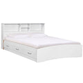 Modern White Queen Captains Bed X91137