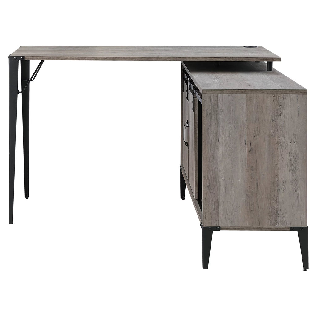 Grey Oak and Black Writing Desk R795122