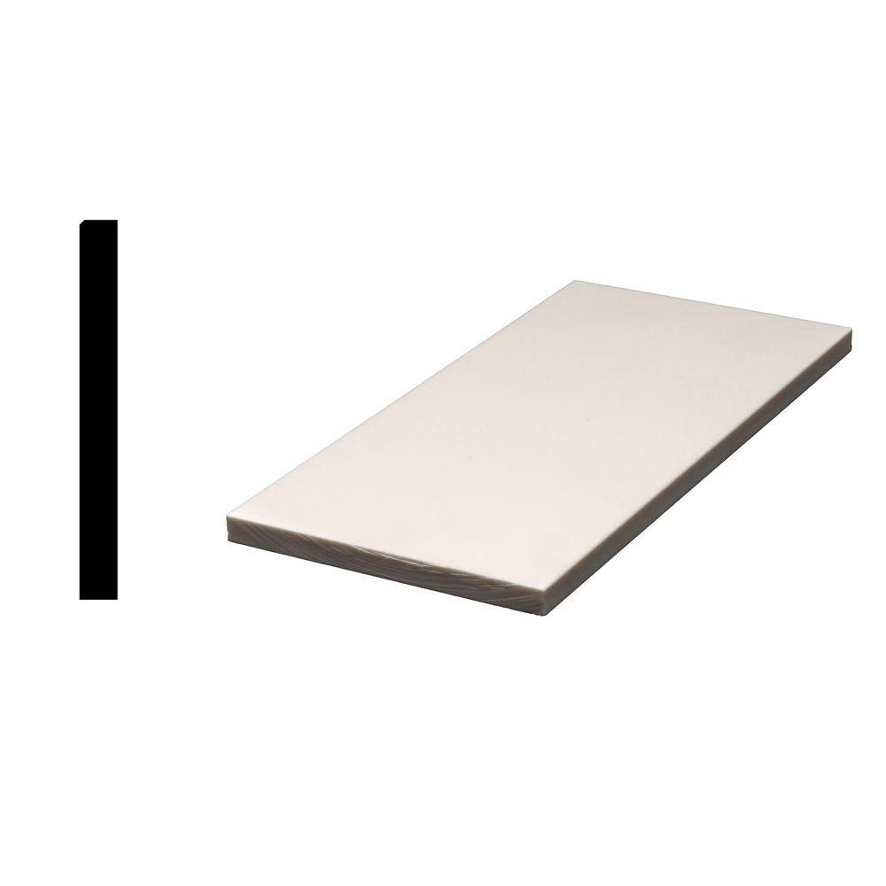 Antique White 1/2 in. x 5-7/8 in. x 108 in. Acrylic Sanded Eased Edge Window Sill Z304715