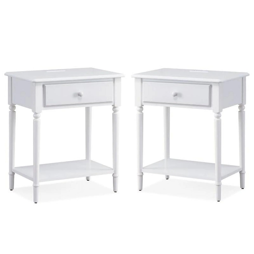 White Nightstand Set X338