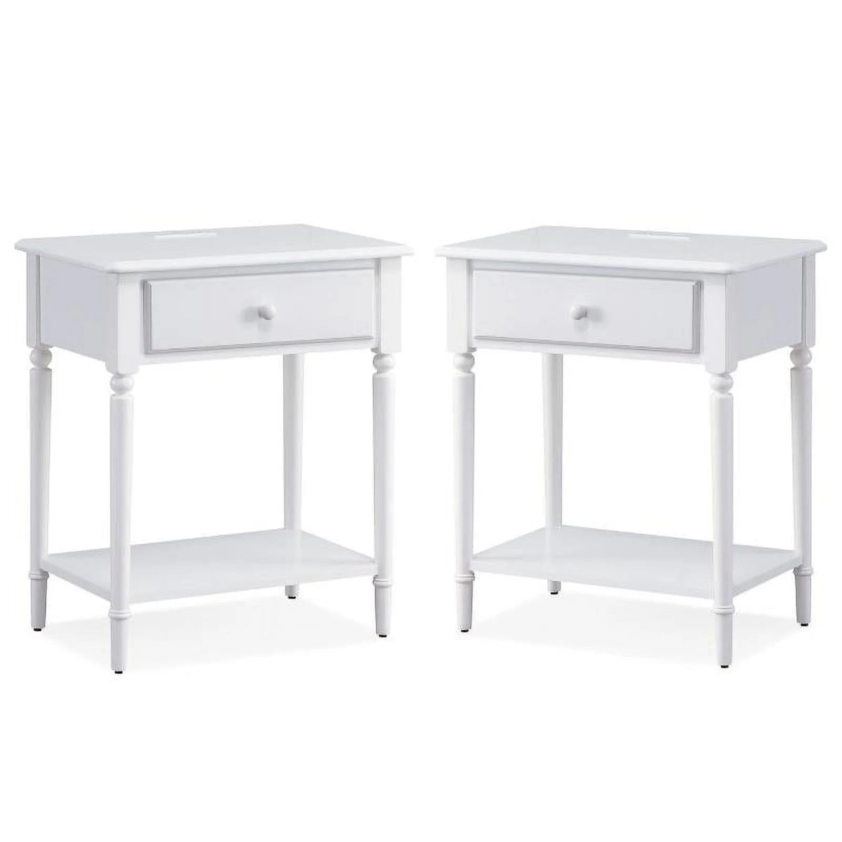 White Nightstand Set X338