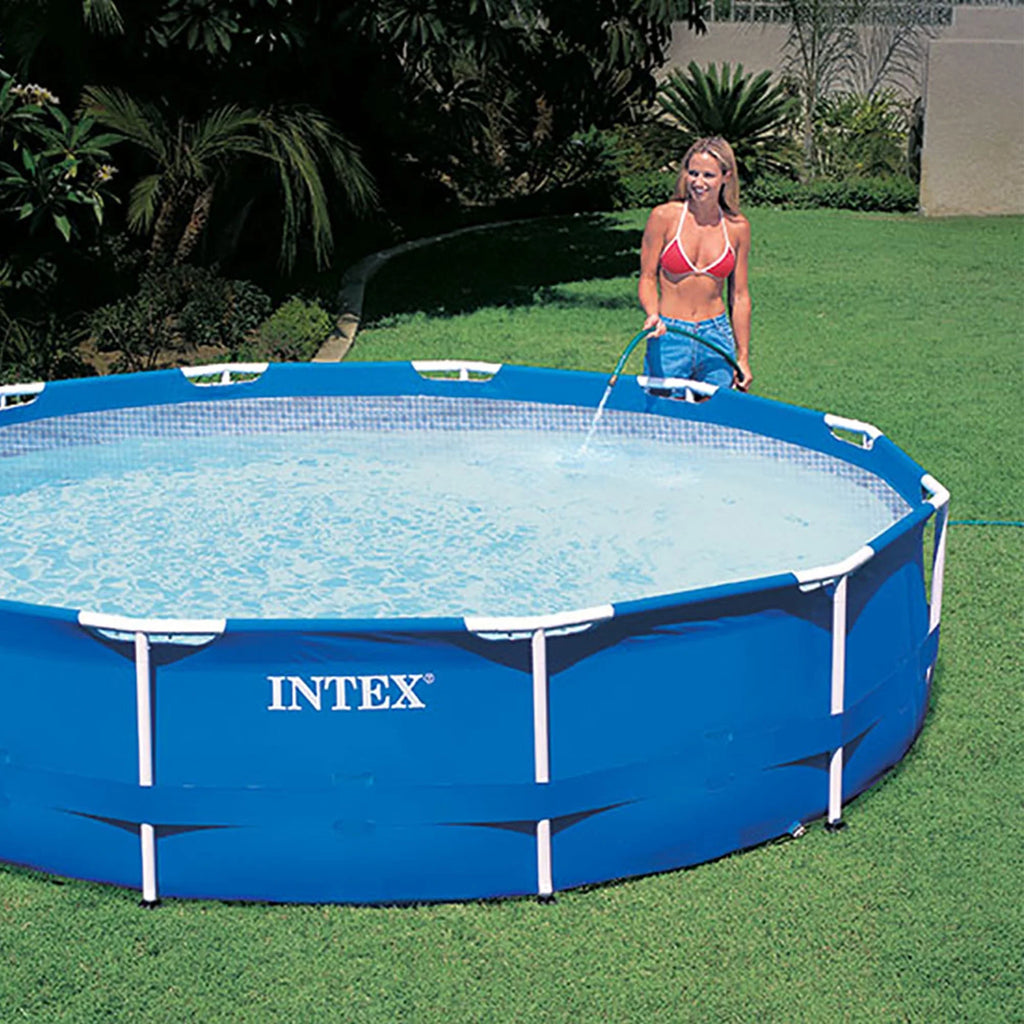 12' x 30" Metal Frame Above Ground Swimming Pool with Filter Pump V81117