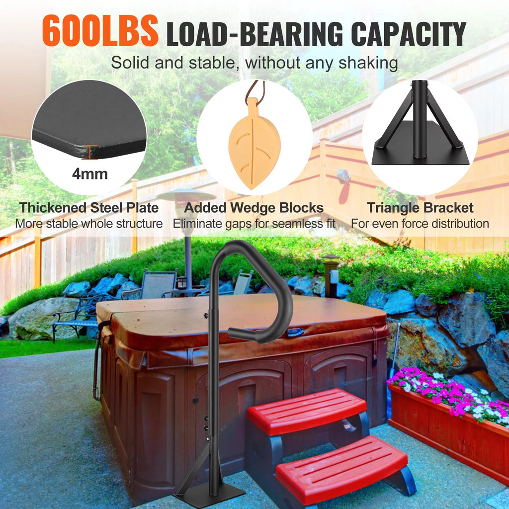 Hot Tub Handrail 360 Rotatable Adjustable Height K279228