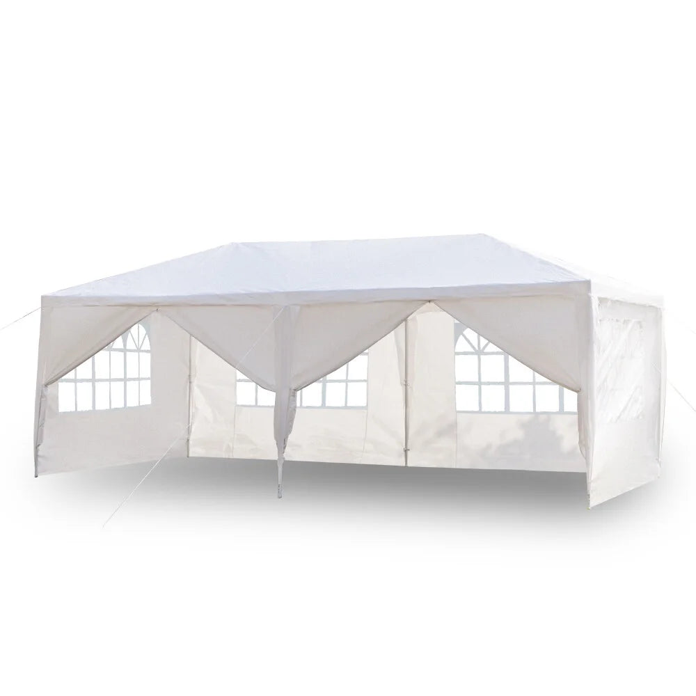 10'x 20' Canopy Tent with 6 Removable Sidewalls White Q175848