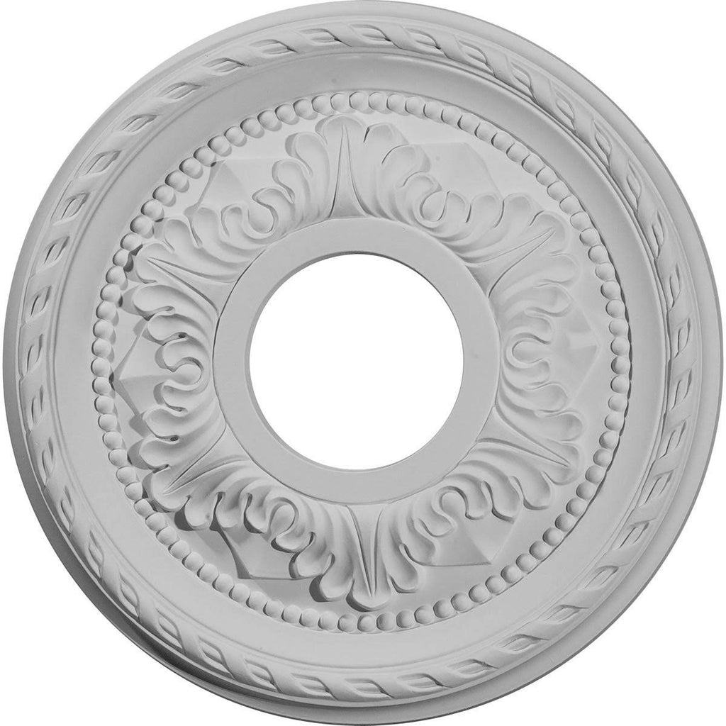 12 1/8x22OD x 3 1/2x22ID x 1x22P Hand-Painted Athenian Green Crackle Ceiling Medallion F2041