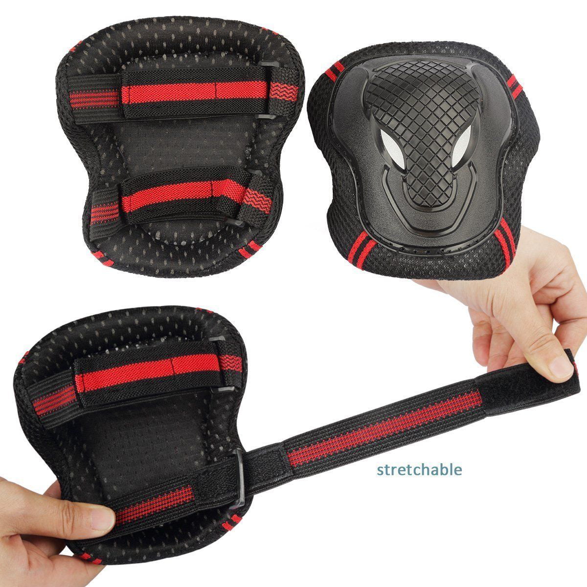 Skateboard Helmet with Elbow Knee Wrist Pads Protective Gear Z965197