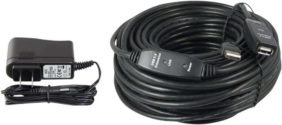80 Foot USB 2.0 Active Extension Repeater Cable H7811