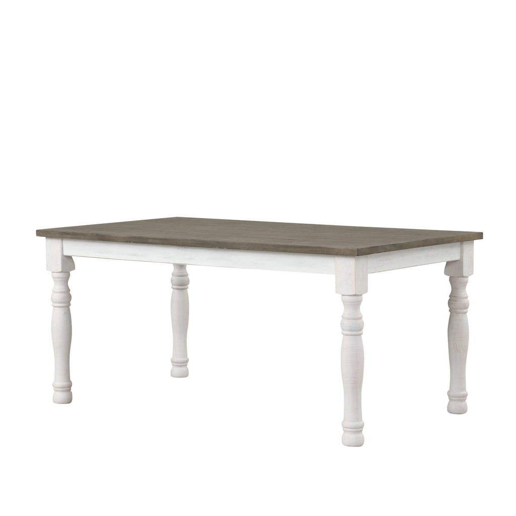 5-Piece Two-tone Brown and White Dining Set O21130