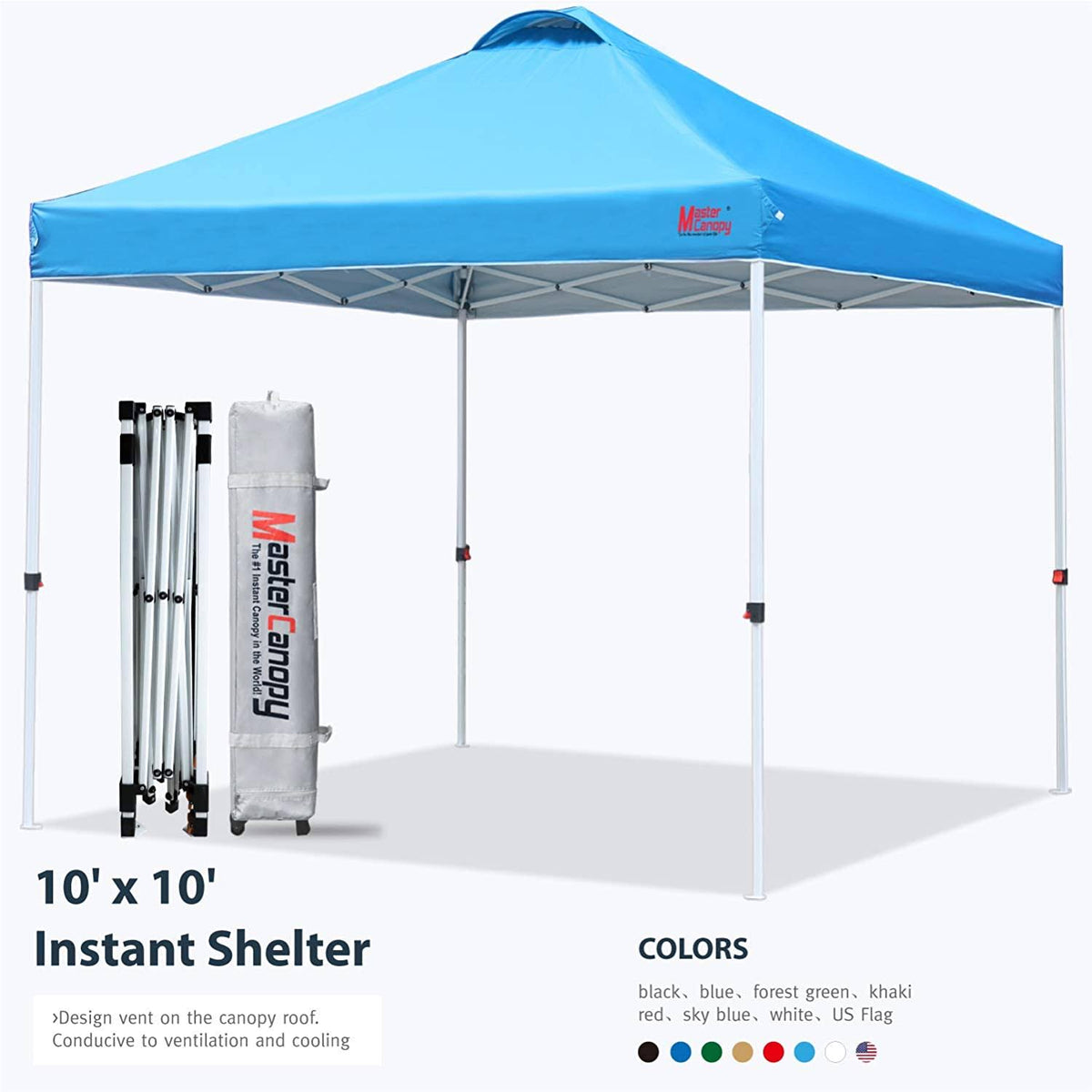 10x22 Pop-Up Canopy Tent with Wheeled Bag O19819